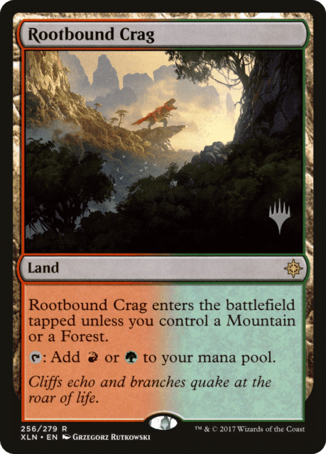 Rootbound Crag (256) — Ixalan Promos
