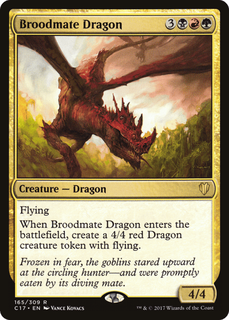 Broodmate Dragon (165) — Commander 2017