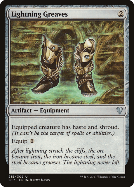 Lightning Greaves (215) — Commander 2017