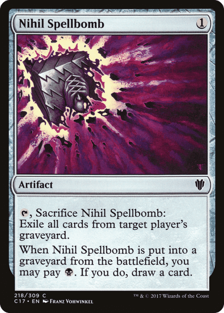 Nihil Spellbomb (218) — Commander 2017