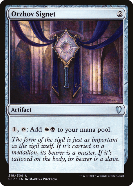 Orzhov Signet (219) — Commander 2017