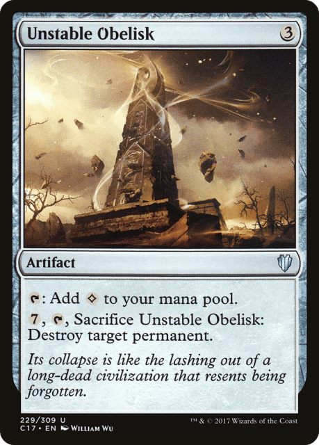 Unstable Obelisk (229) — Commander 2017