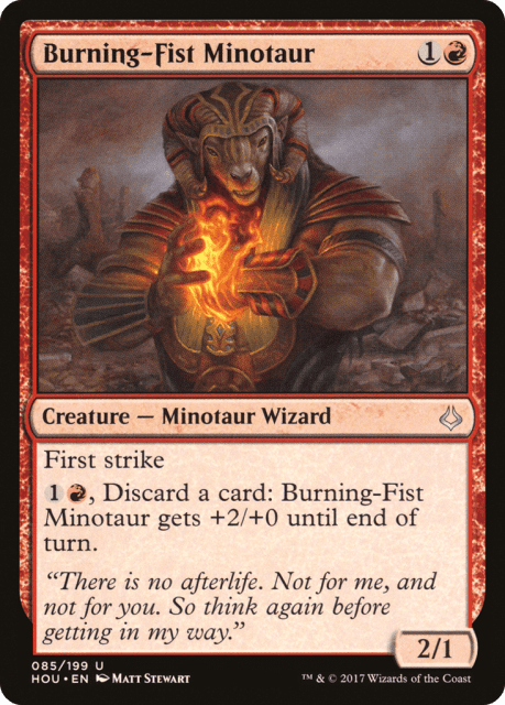 Burning-Fist Minotaur (85) — Hour of Devastation
