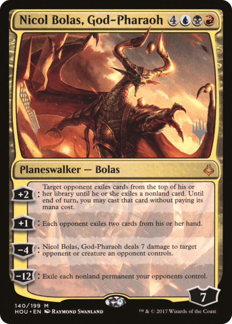 Nicol Bolas, God-Pharaoh (140) — Hour of Devastation Promos
