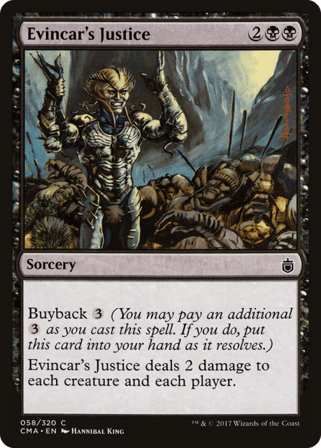 Evincar's Justice (58) — Commander Anthology