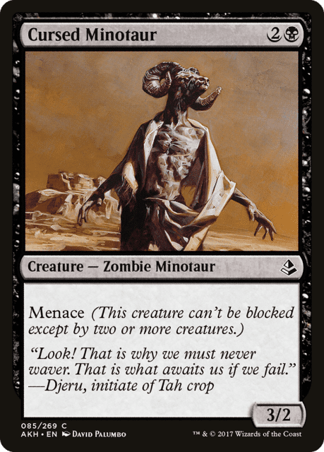 Cursed Minotaur (85) — Amonkhet