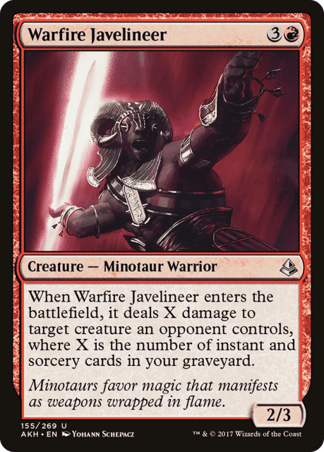 Warfire Javelineer (155) — Amonkhet