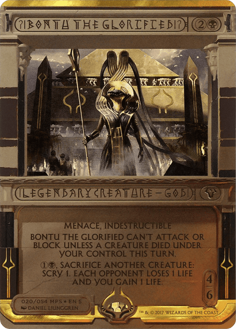 Bontu the Glorified (20) — Amonkhet Invocations