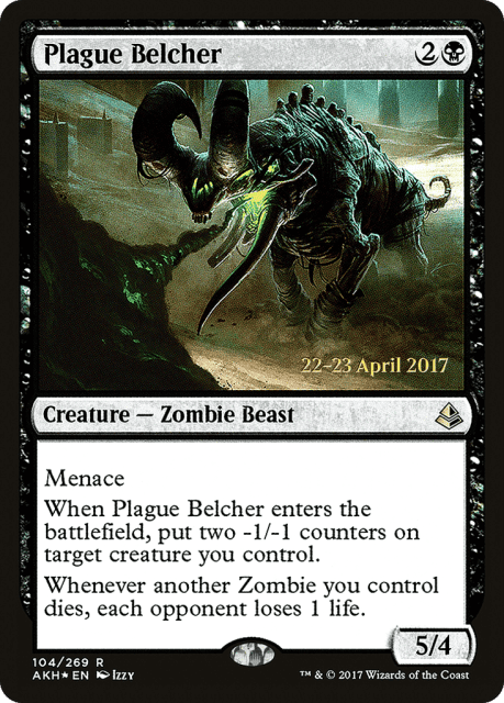 Plague Belcher (104) — Amonkhet Promos