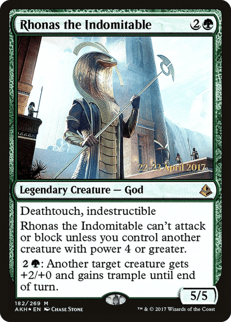 Rhonas the Indomitable (182) — Amonkhet Promos