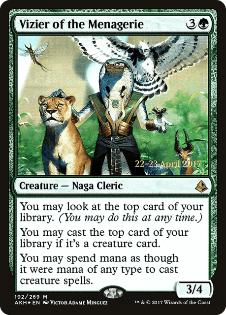 Vizier of the Menagerie (192) — Amonkhet Promos