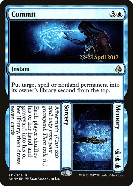 Commit // Memory (211) — Amonkhet Promos