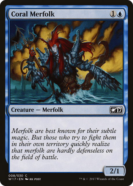 Coral Merfolk (8) — Welcome Deck 2017