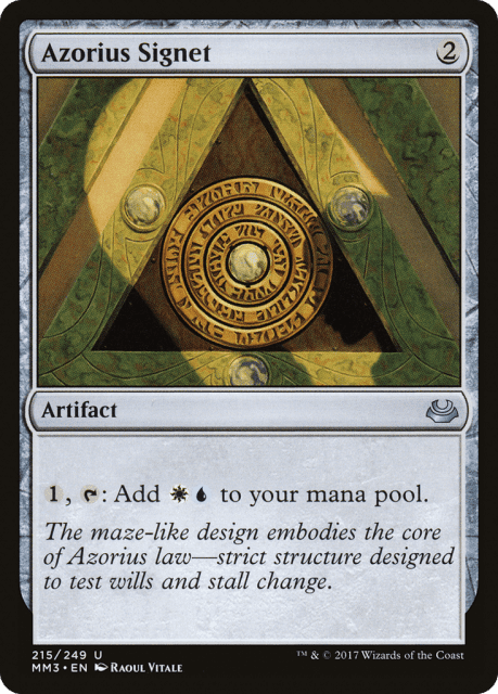 Azorius Signet (215) — Modern Masters 2017