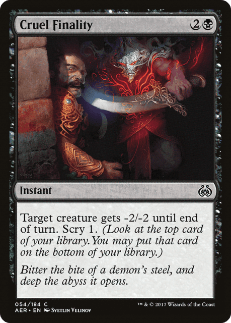 Cruel Finality (54) — Aether Revolt