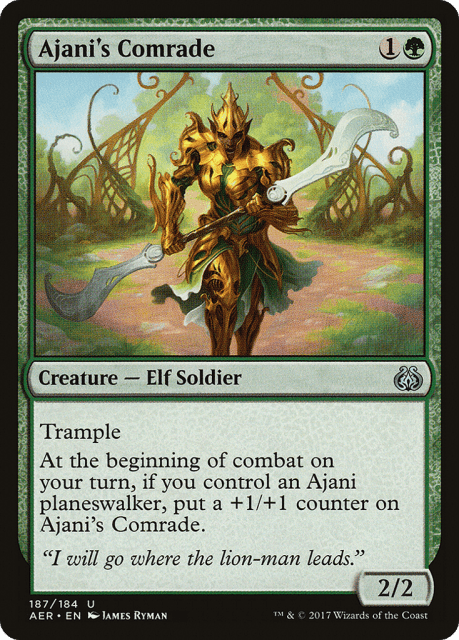 Ajani's Comrade (187) — Aether Revolt