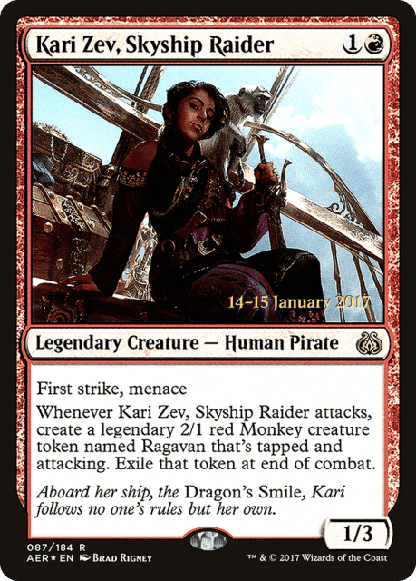 Kari Zev, Skyship Raider (87) — Aether Revolt Promos