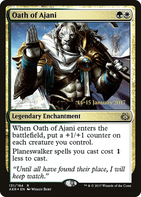 Oath of Ajani (131) — Aether Revolt Promos