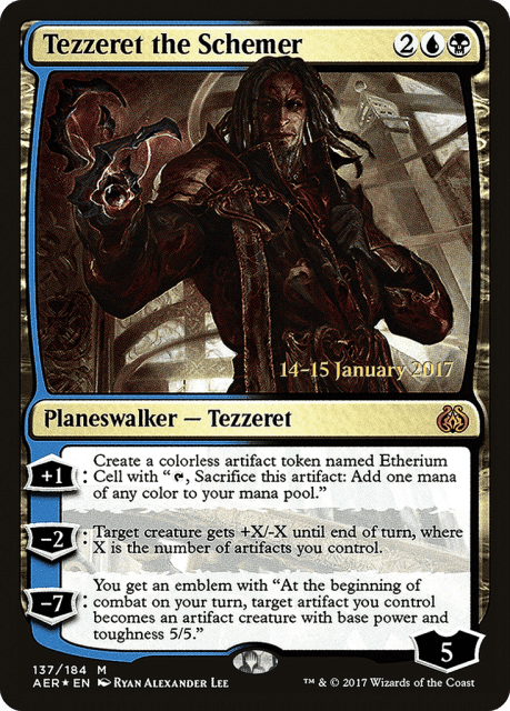 Tezzeret the Schemer (137) — Aether Revolt Promos