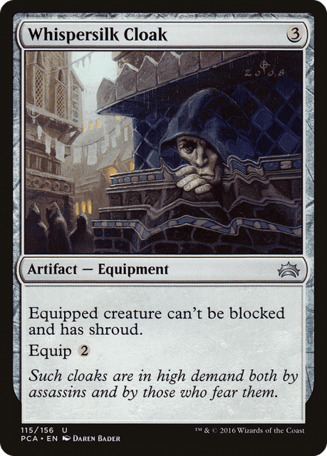 Whispersilk Cloak (115) — Planechase Anthology