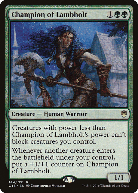 Champion of Lambholt (144) — Commander 2016
