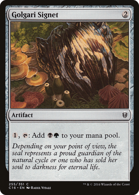 Golgari Signet (255) — Commander 2016