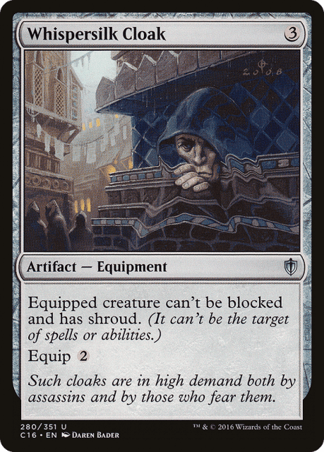 Whispersilk Cloak (280) — Commander 2016