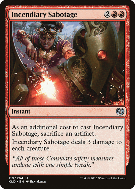 Incendiary Sabotage (119) — Kaladesh
