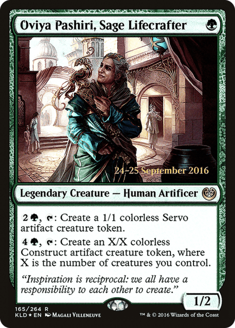 Oviya Pashiri, Sage Lifecrafter (165) — Kaladesh Promos
