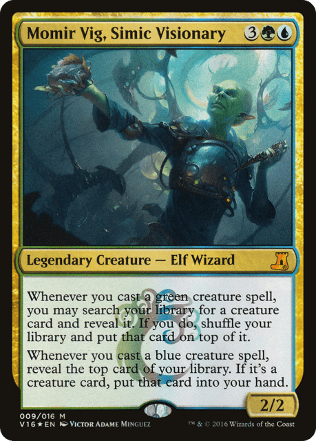 Momir Vig, Simic Visionary (9) — From the Vault: Lore