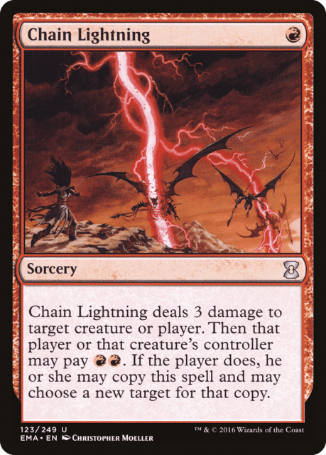 Chain Lightning (123) — Eternal Masters