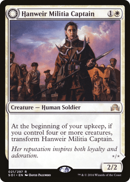 Hanweir Militia Captain // Westvale Cult Leader (21) — Shadows over Innistrad