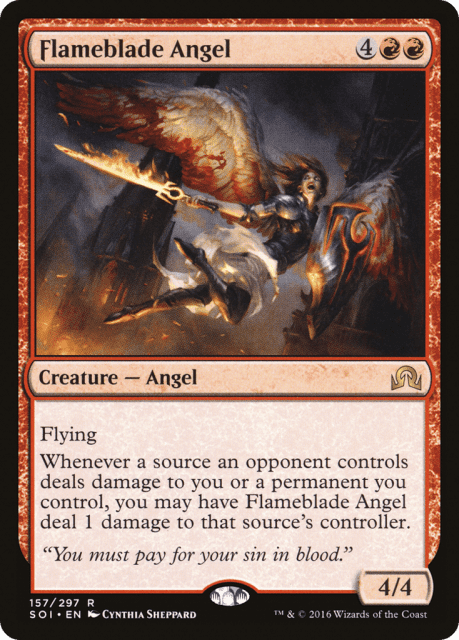 Flameblade Angel (157) — Shadows over Innistrad