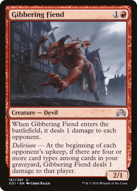 Gibbering Fiend (161) — Shadows over Innistrad