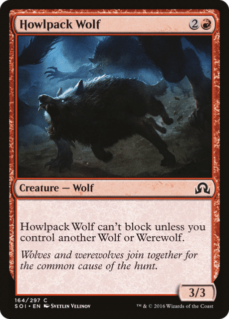 Howlpack Wolf (164) — Shadows over Innistrad