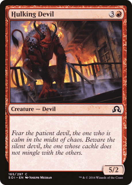 Hulking Devil (165) — Shadows over Innistrad