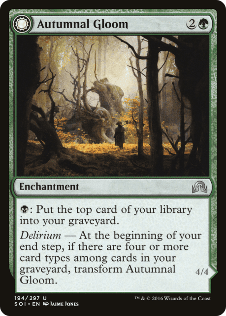 Autumnal Gloom // Ancient of the Equinox (194) — Shadows over Innistrad