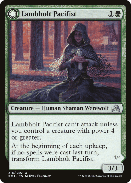 Lambholt Pacifist // Lambholt Butcher (215) — Shadows over Innistrad