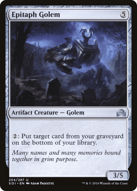 Epitaph Golem (254) — Shadows over Innistrad