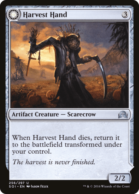 Harvest Hand // Scrounged Scythe (256) — Shadows over Innistrad