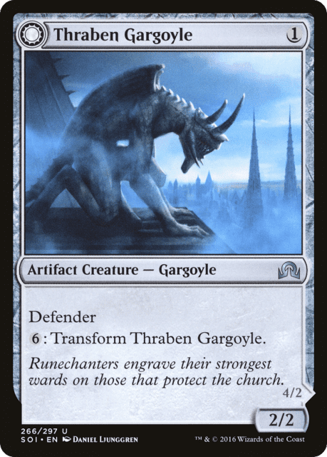 Thraben Gargoyle // Stonewing Antagonizer (266) — Shadows over Innistrad