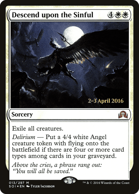 Descend upon the Sinful (13) — Shadows over Innistrad Promos
