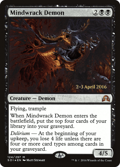 Mindwrack Demon (124) — Shadows over Innistrad Promos
