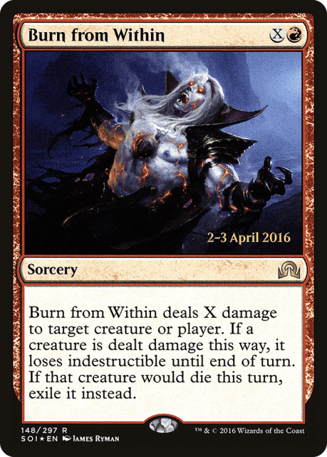 Burn from Within (148) — Shadows over Innistrad Promos