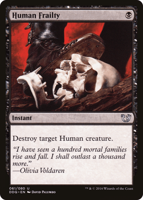 Human Frailty (61) — Duel Decks: Blessed vs. Cursed