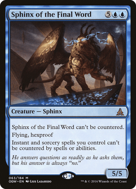 Sphinx of the Final Word (63) — Oath of the Gatewatch