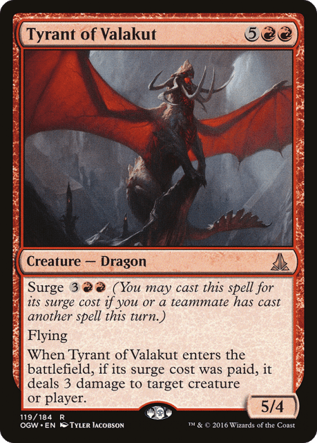 Tyrant of Valakut (119) — Oath of the Gatewatch