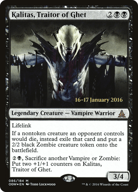 Kalitas, Traitor of Ghet (86) — Oath of the Gatewatch Promos