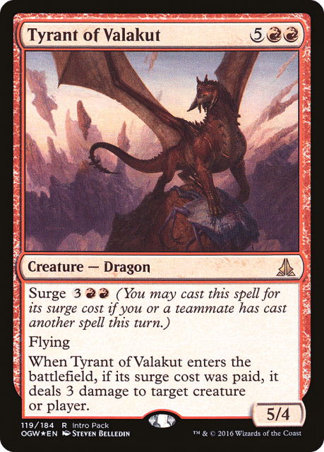 Tyrant of Valakut (119) — Oath of the Gatewatch Promos