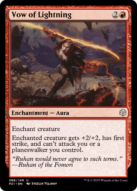 Vow of Lightning (68) — Legendary Cube Prize Pack